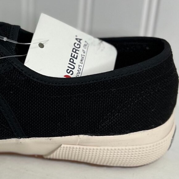 Superga Black Classic Platform Sneaker - Women, Size: 9.5US / 41EU - Picture 2 of 7